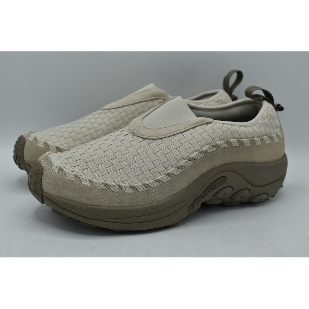Merrell Mens Size 8 Jungle Moc EVO Woven SE Parchment Slip On Shoes Loafers